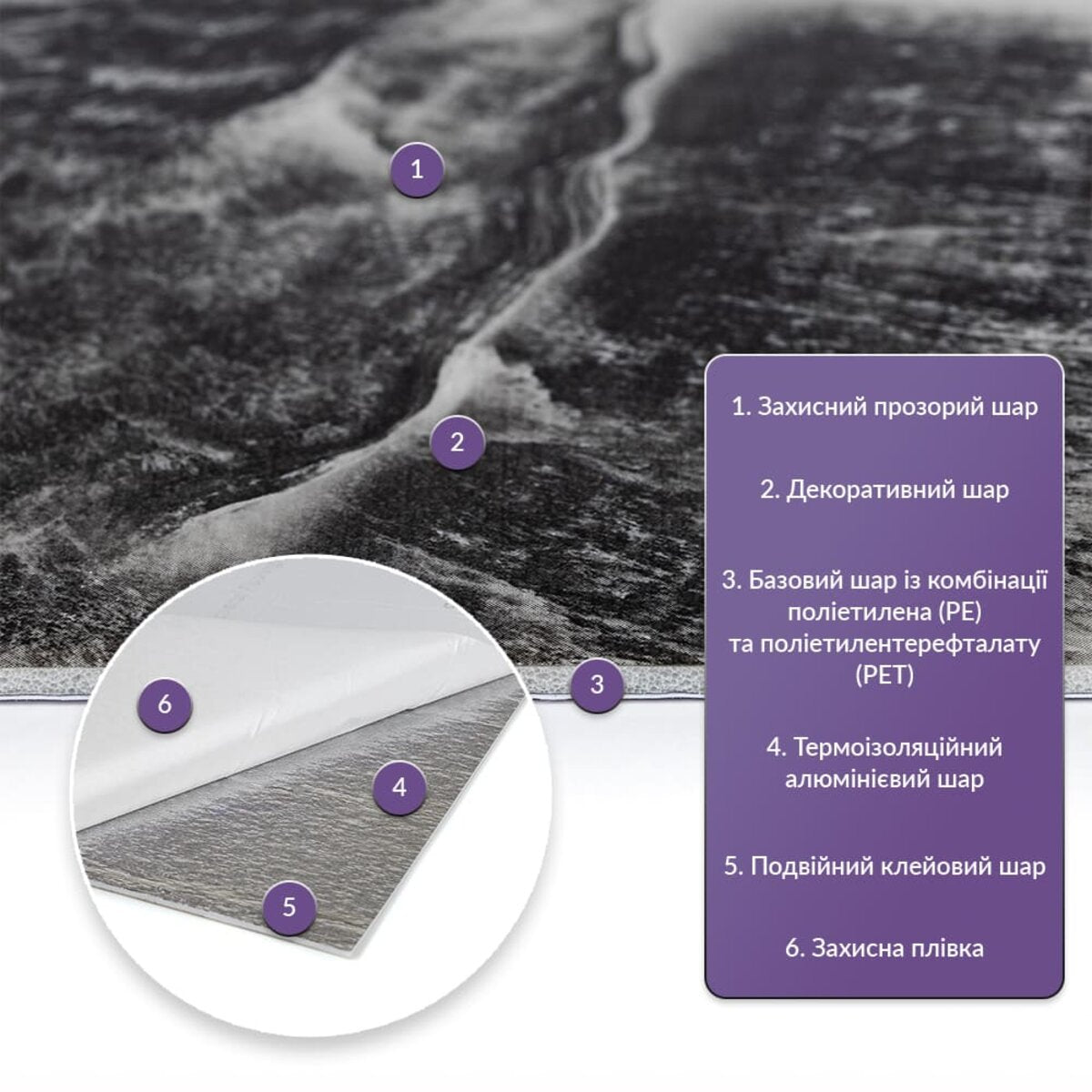 Самоклеюча стінова PET плитка 600х300х2мм SW-00002640