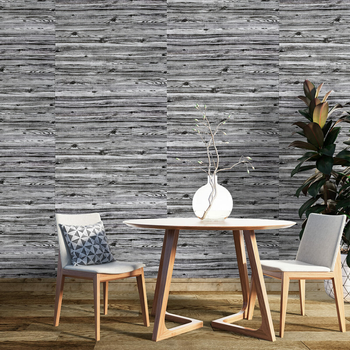 Декоративна 3D панель самоклейка 700х700х6мм Зебра дерево (081) SW-00000019