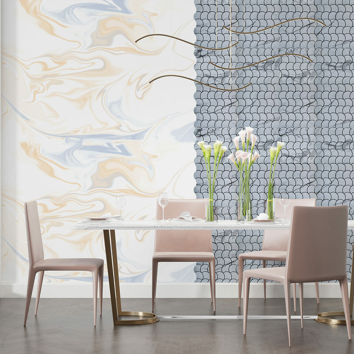 Самоклеюча PET мозаїка 300х300х4мм SW-00001666