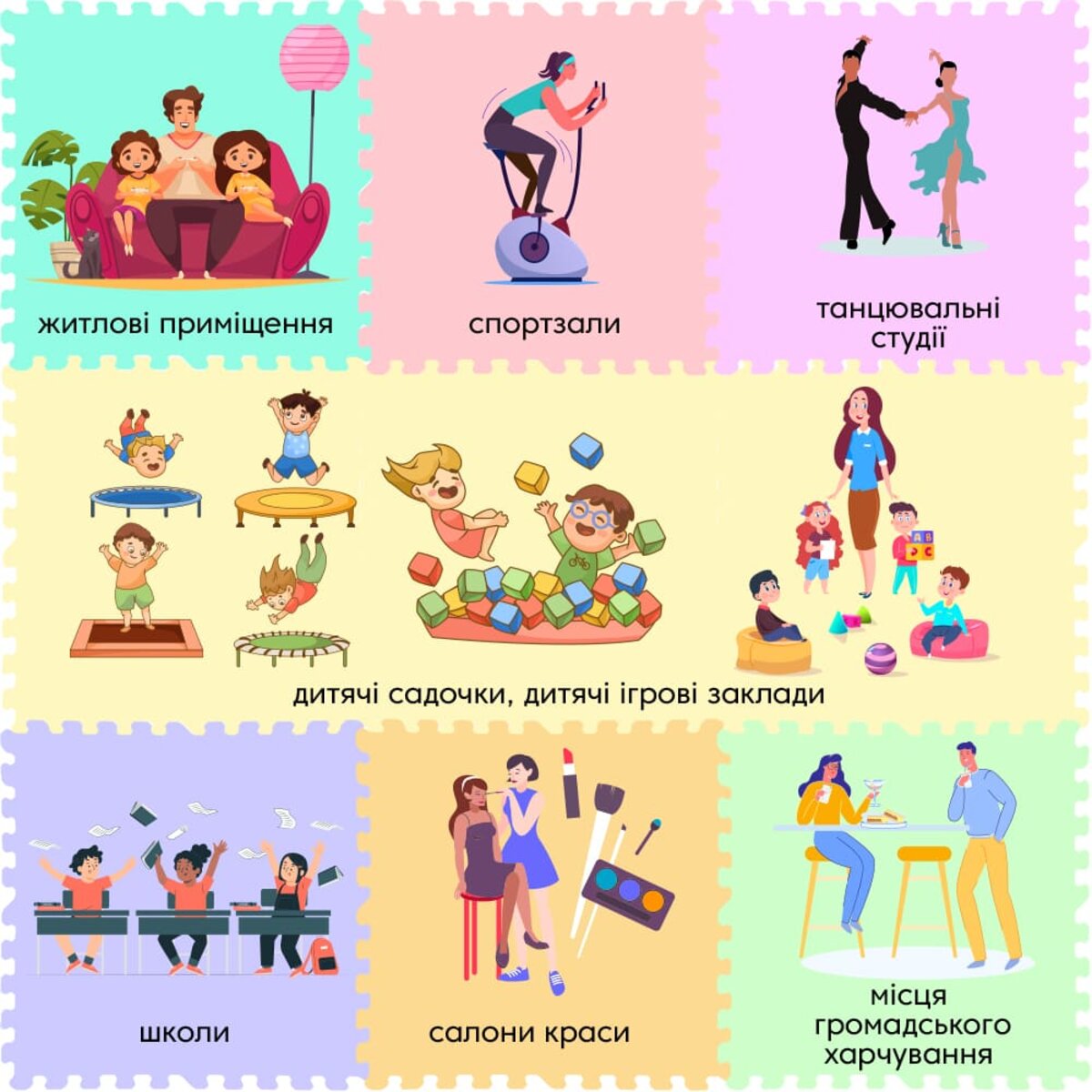 Підлога пазл - модульне підлогове покриття 600x600x10мм Зелена трава (МР4) SW-00000153