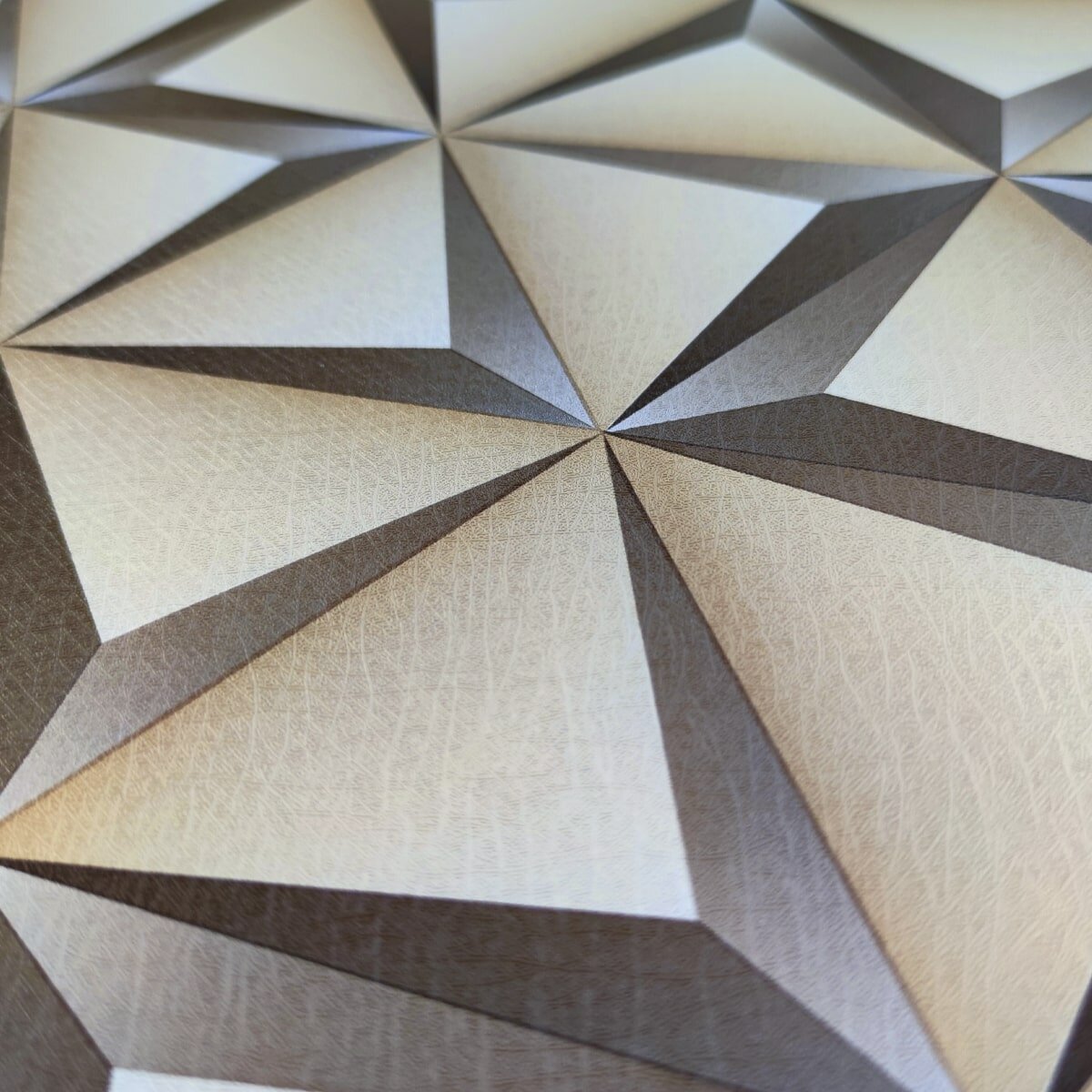 Самоклеюча плівка 3D 0,45х10м х 0,07мм Бежеві трикутники SW-00001235