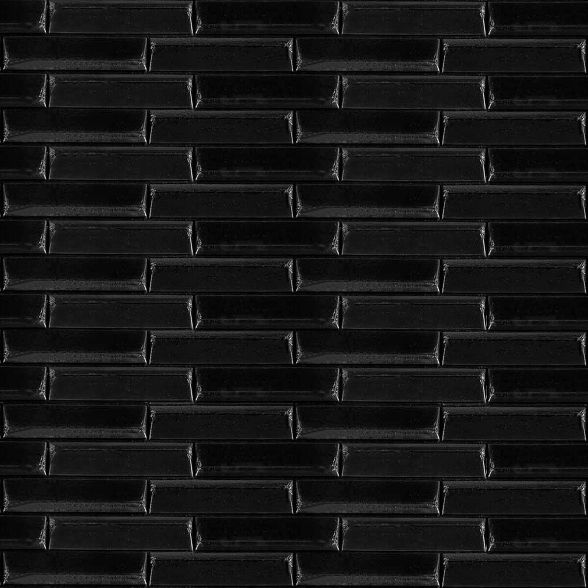 3D панель самоклеюча кладка 700х770х7мм Чорна (038) SW-00000303