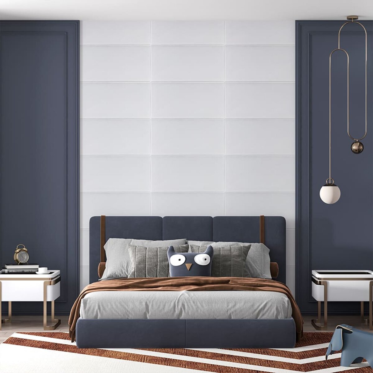 Панель стінова 3D 700х700х5мм Квадрат білий SW-00001802