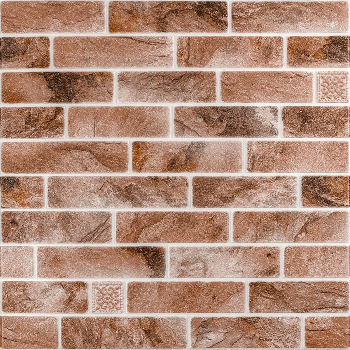 Панель стінова 670х680х4мм Клінкер піщано-коричневий (D) SW-00002004