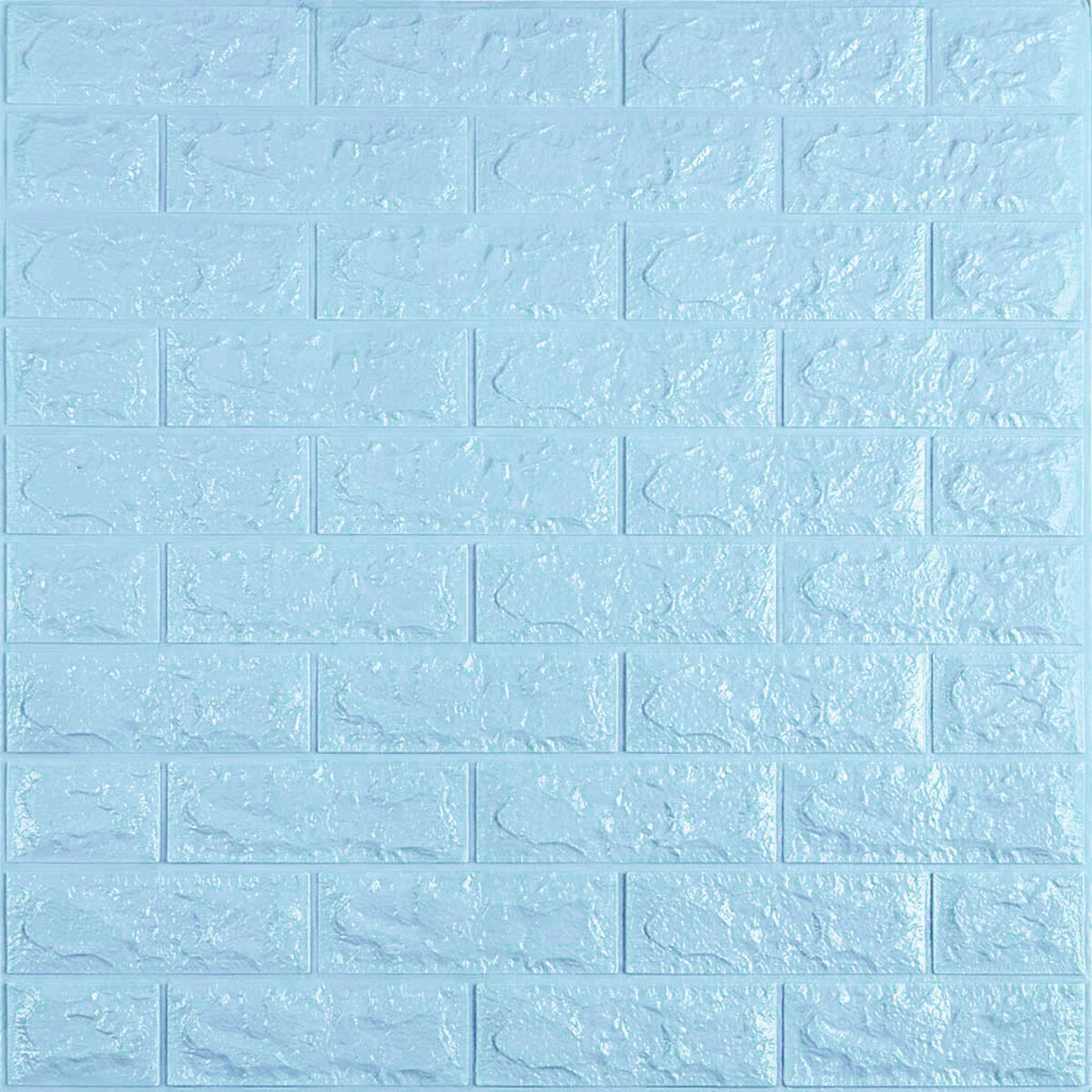 3D панель самоклеюча 700х770х7мм цегла Блакитна (005-7) SW-00000658