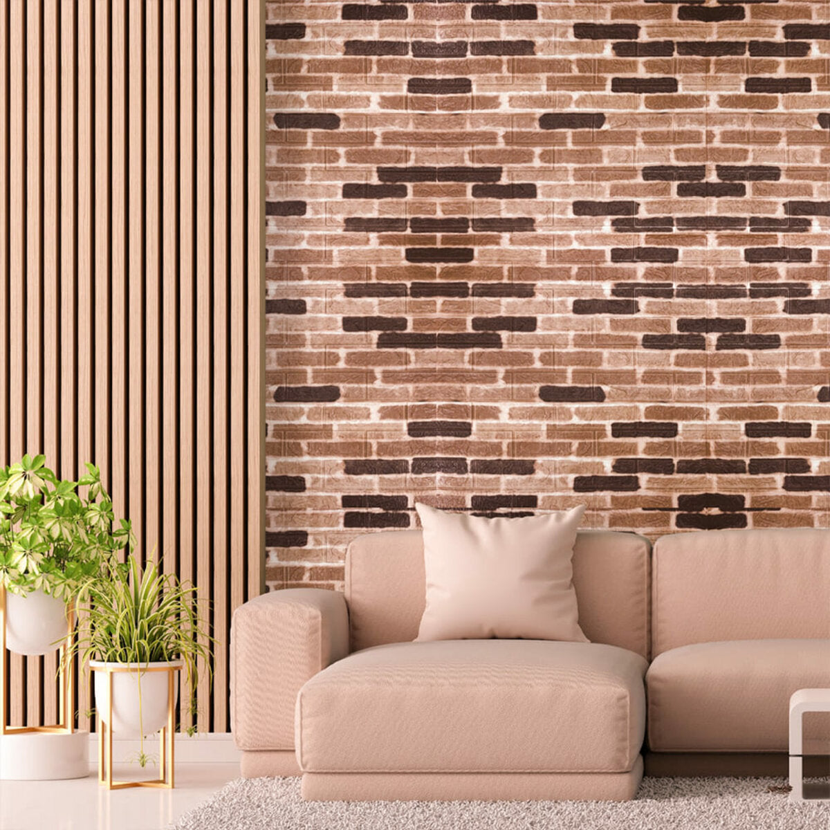 Самоклеюча 3D панель 700х770х3мм Класична цегла (346-3) SW-00001146