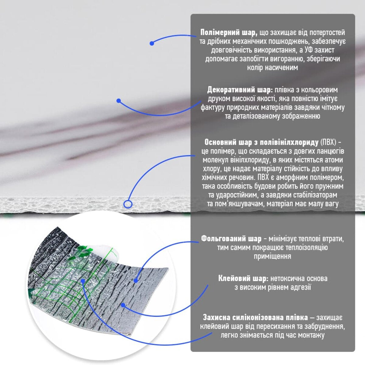 Молдинг вініловий самоклеючий 5000х100х2мм Глянсовий (D) SW-00001793
