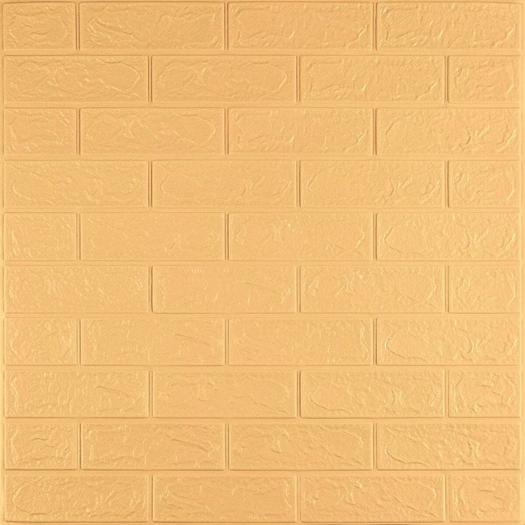 3D панель самоклеюча 700х770х3мм цегла Жовто-пісочна (009-3) SW-00000229