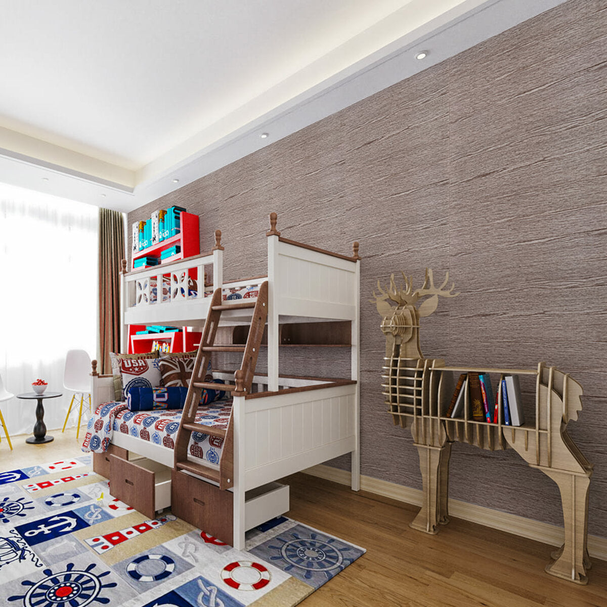 Самоклеюча 3D панель 700х700х4мм Мокко дерево (98) HO-00001464