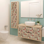 Самоклеюча плівка 0,45х10м х 0,07мм Червона мозаїка SW-00000832