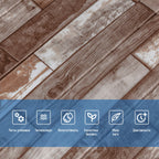 Самоклеюча декоративна 3D панель 700x700x5мм Коричневе дерево (049) HO-00000152