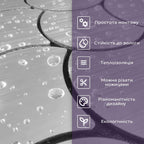 Самоклеюча PET мозаїка 300х300х4мм SW-00001665