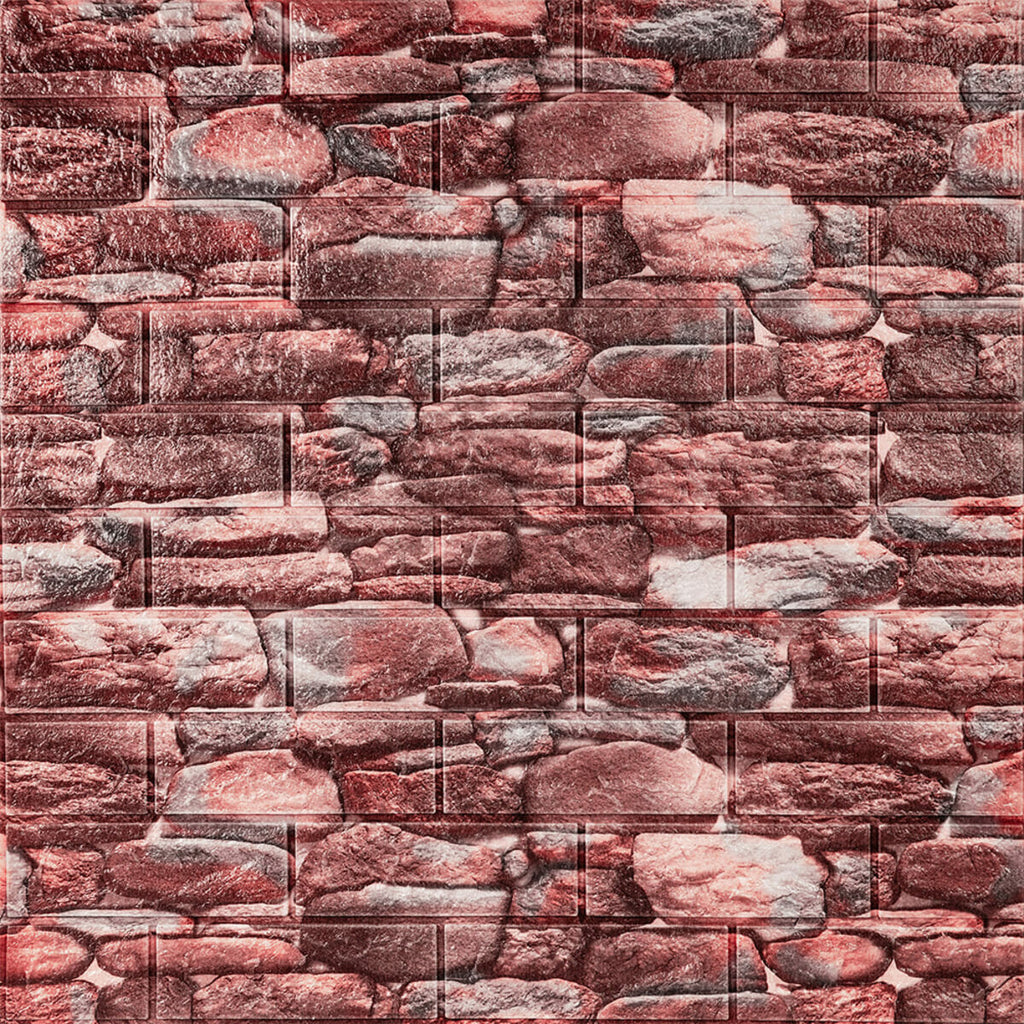 Самоклеюча декоративна 3D панелі 700х770х5мм Матовий камінь (060M) HO-00000635