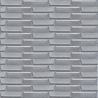 3D панель самоклеюча кладка 770х700х5мм Срібло (034) HO-00000217