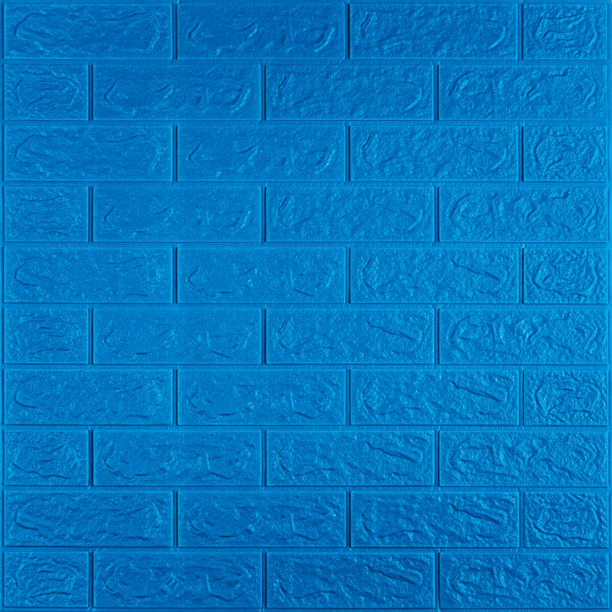 3D панель самоклеюча 700х770х5мм цегла Синій (003-5) HO-00000154