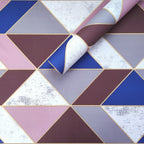 Самоклеюча плівка 0,45х10м х 0,07мм Рожеві трикутники HO-00001225