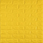 3D панель самоклеюча 700х770х7мм цегла Жовтий (010-7) HO-00000049