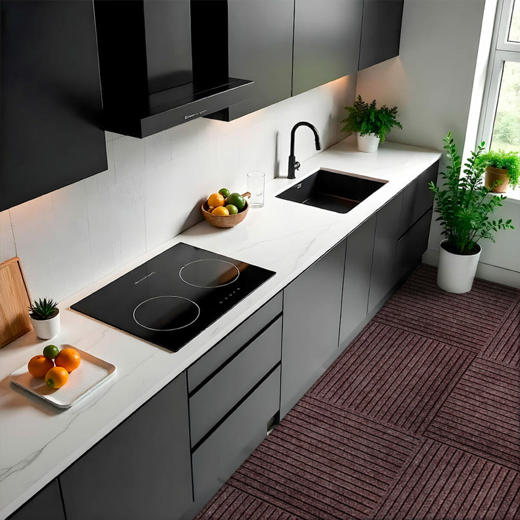 Самоклеюча плитка під ковролін моко 600х600х4,5мм SW-00002489