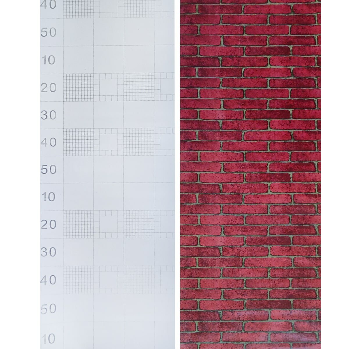 Самоклеюча плівка 0,45х10м х 0,07мм Червона цегла HO-00001269