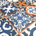 Самоклеюча плівка 0,45х10м х 0,07мм Синій орнамент SW-00001208