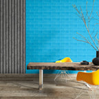 3D панель самоклеюча 700х770х7мм цегла Синій (003-7) SW-00000060