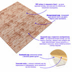 Декоративна 3D панель самоклейка 700х770х5мм Мармур червоний (цегла) (063) SW-00000035