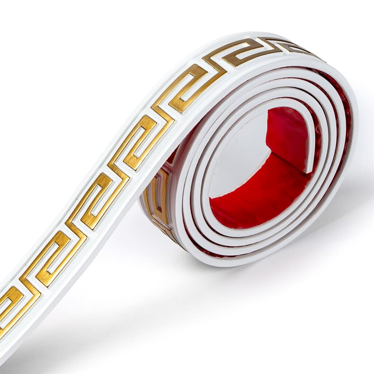 Молдинг 3000х50х6 мм Білий із золотом HO-00002688