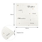 Панель стінова 3D 700х700х4мм Напис із золотом SW-00001979