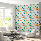 Панель стінова 3D 700х700х4мм Мозаїка зелено-жовта SW-00002015