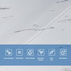 Самоклеюча 3D панель 700х700х4мм Біла мармурова плитка (364) HO-00001142