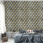 Панель стінова 3D 700х700х4мм Ромб сірий SW-00001986