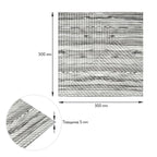 Самоклеюча декоративна 3D панель 500х500х5мм Бамбук Дерево Зебра HO-00002884