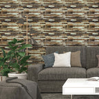 Самоклеюча декоративна панель 700x770x6мм Мікс цегла (343) HO-00000890