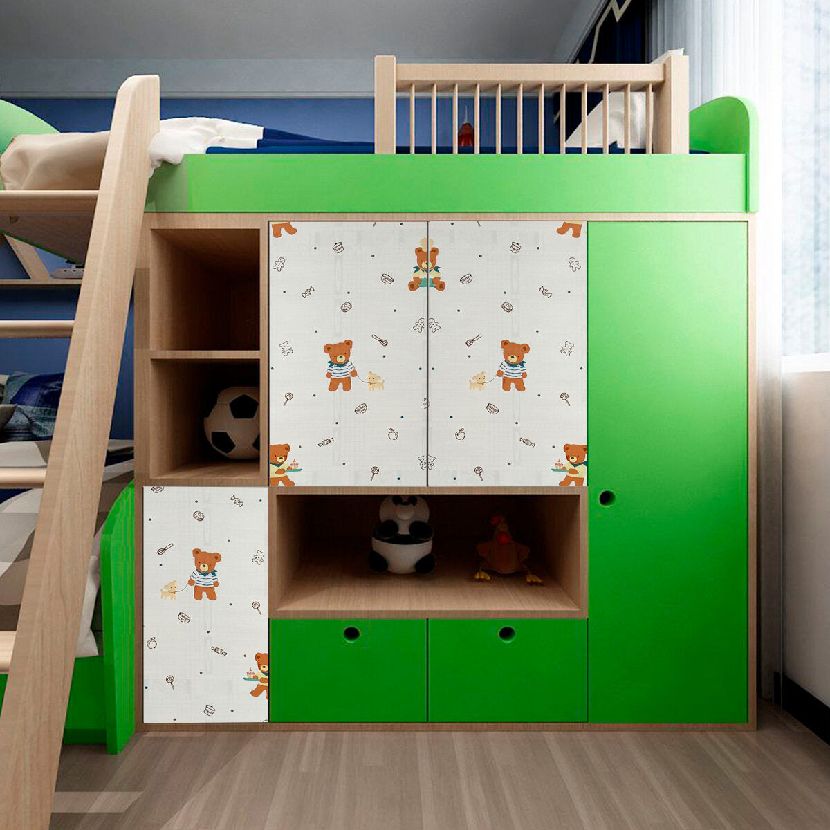 Самоклеюча плівка дитяча 0,45х10м х 0,07мм Ведмедик HO-00000818