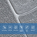 Самоклеюча декоративна 3D панель Камінь срібло 700х700х6мм (153) HO-00000187