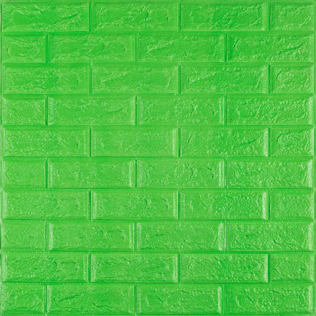 3D панель самоклеюча 700х770х5мм цегла Зелений (013-5) SW-00000149