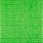 3D панель самоклеюча 700х770х5мм цегла Зелений (013-5) SW-00000149