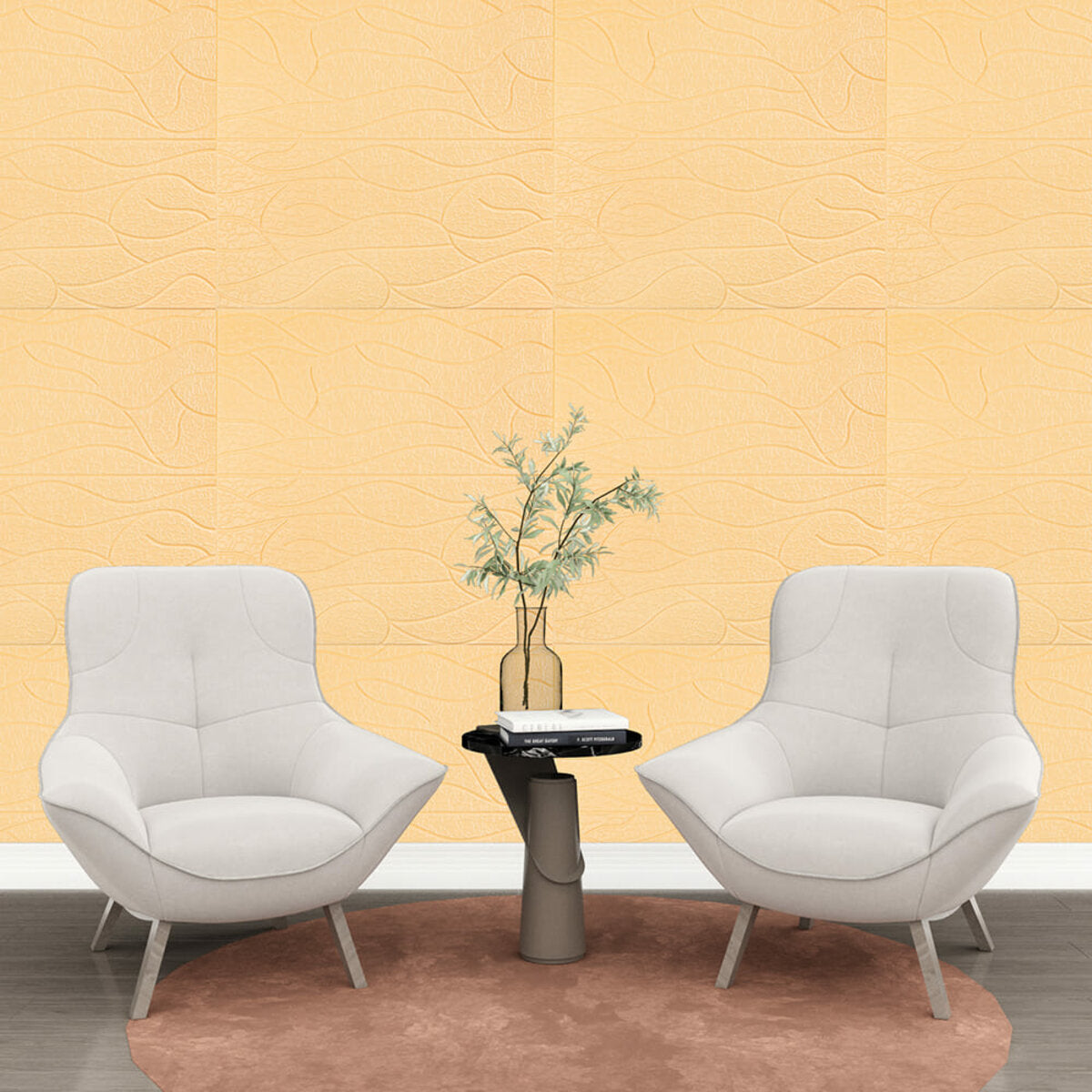 Панель 3D 700х700х6мм Бежевий SW-00001949