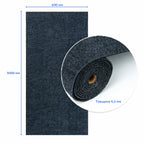 Самоклеюча плитка під ковролін в рулоні темно-сірий 600х3000мм SW-00002587