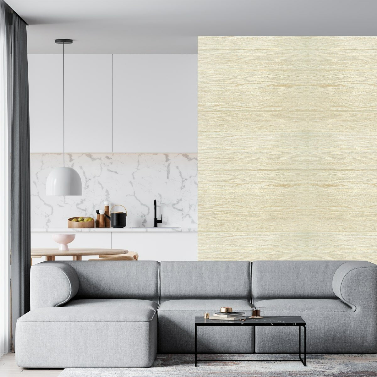 Самоклеюча 3D панель700х600х4мм Пісочне дерево (96) HO-00001339