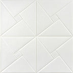 Самоклеюча декоративна настінно-стельова 3D панель 680х670х5.5мм Орігамі (173) SW-00000182