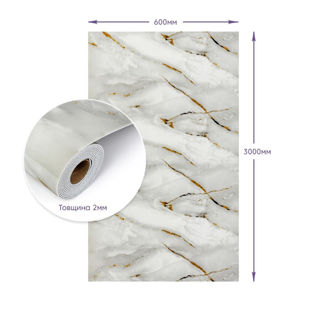 Самоклеюча стінова PET плитка у рулоні 600х3000х2мм SW-00001696