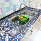 Самоклеюча плівка 0,45х10м х 0,07мм Синій орнамент HO-00001208