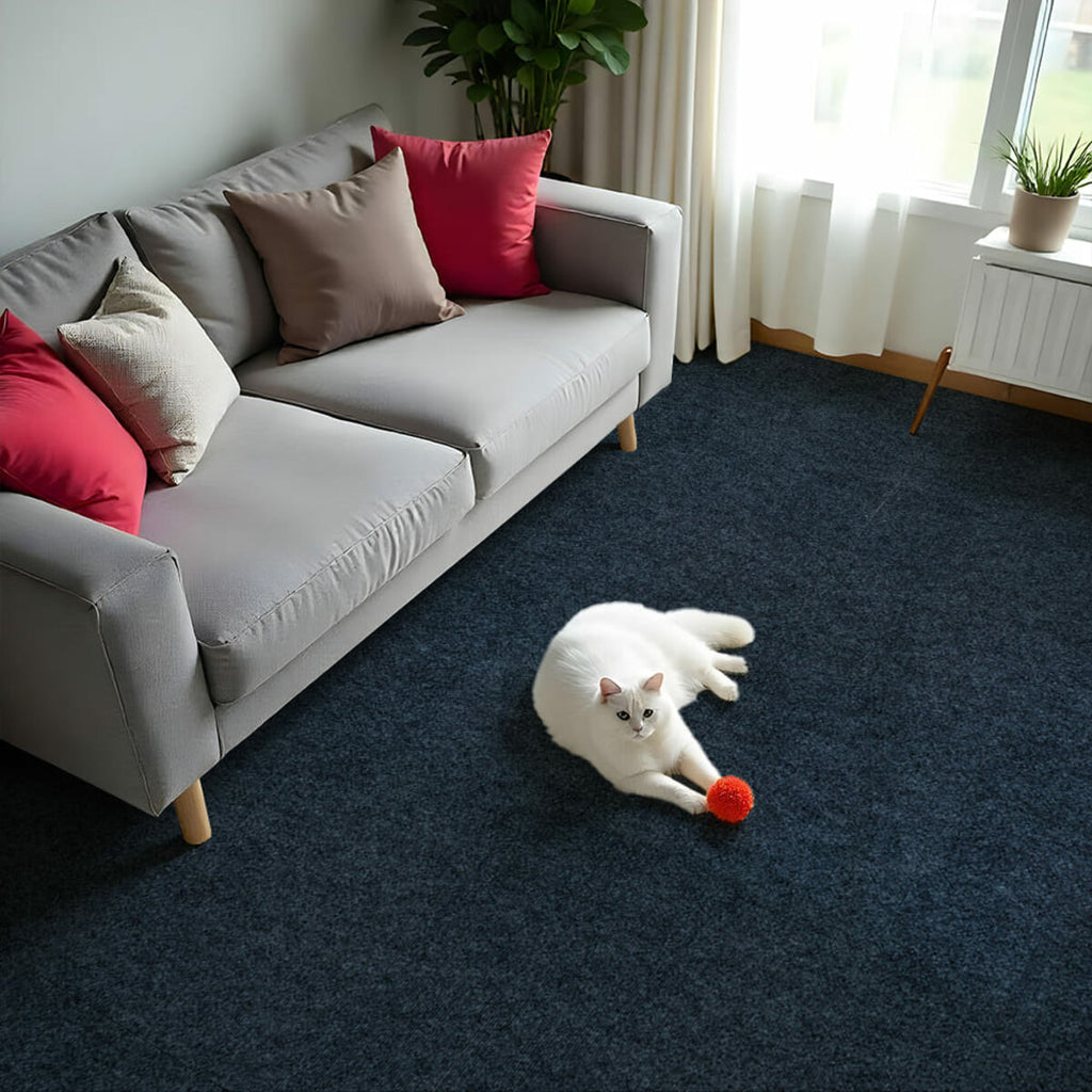 Самоклеюча плитка під ковролін в рулоні темно-сірий 600х3000мм SW-00002587