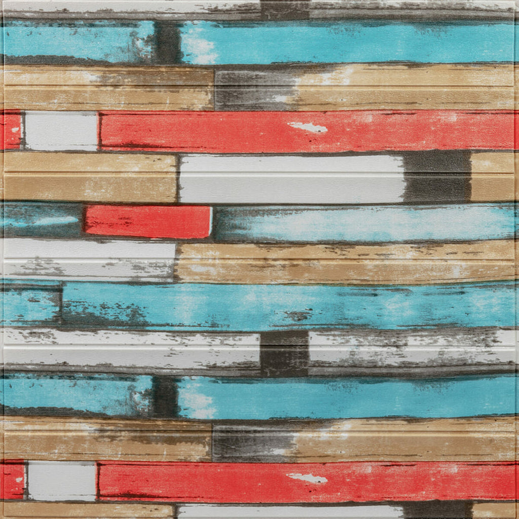 Самоклеюча декоративна 3D панель 700х700х5мм Рожеве дерево (050) HO-00000172