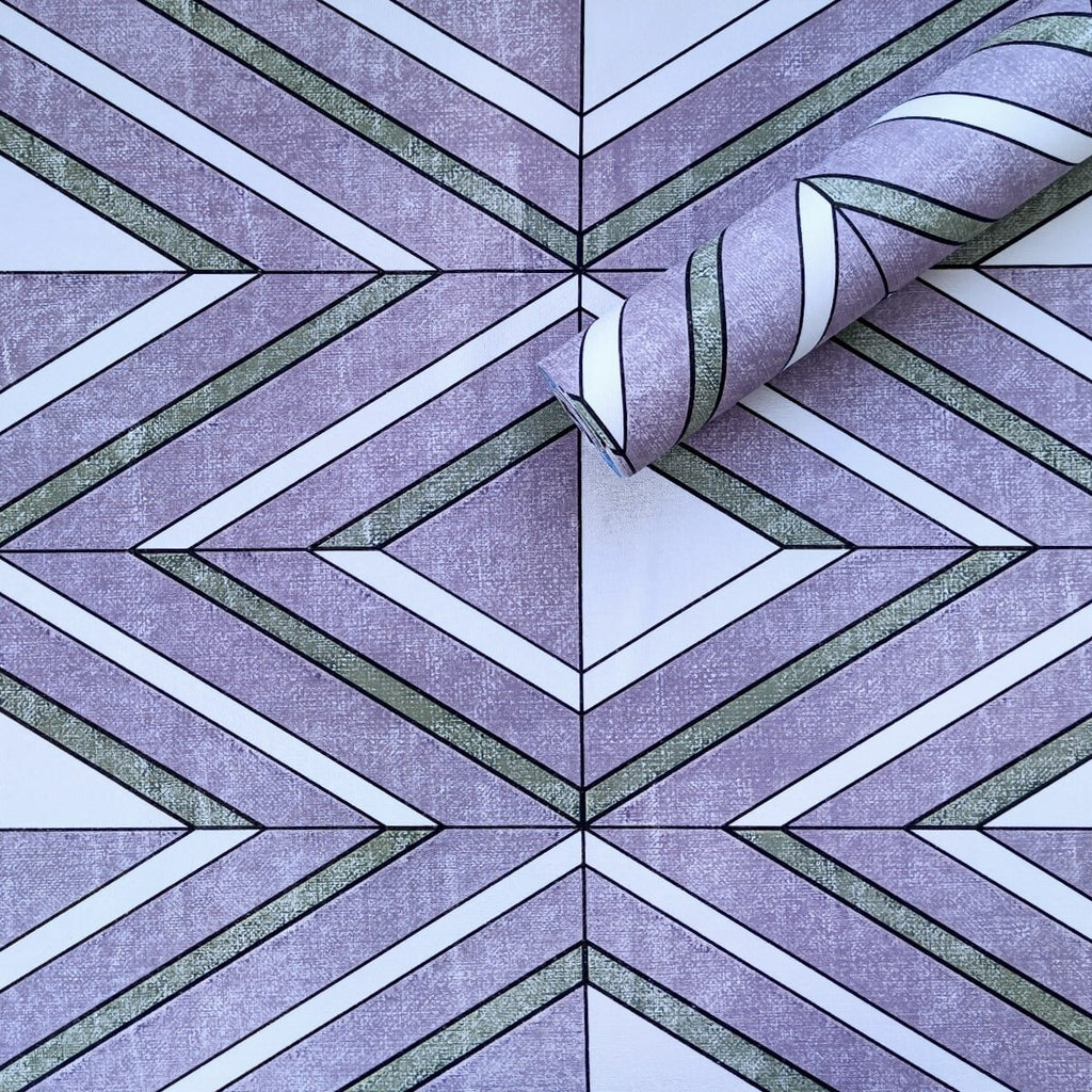 Самоклеюча плівка 0,45х10м х 0,07мм Зелені ромби HO-00001257