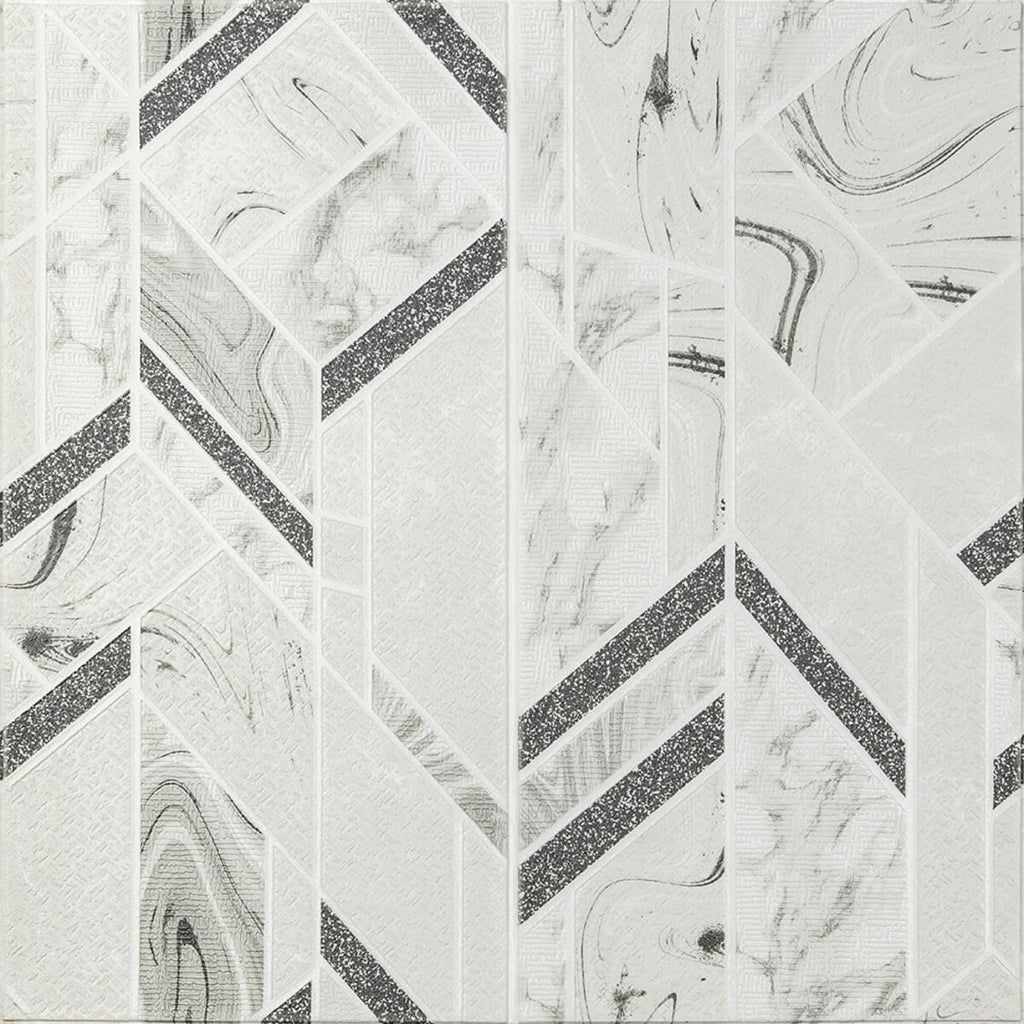 Панель стінова 3D 680х680х4мм Абстракція сіра SW-00001990