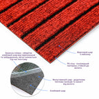 Самоклеюча плитка під ковролін бургунді 300х300х4,5мм SW-00002486