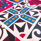 Самоклеюча плівка на паперовій основі 0,45х10м х 0,07мм Вінтажна бордова мозаїка SW-00000789