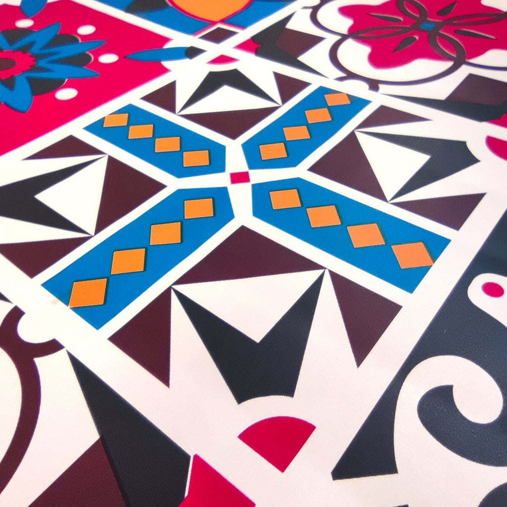 Самоклеюча плівка на паперовій основі 0,45х10м х 0,07мм Вінтажна бордова мозаїка HO-00000789